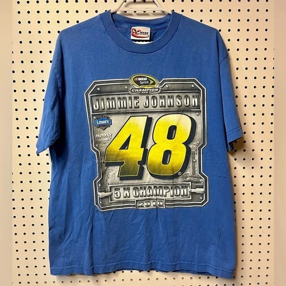 Official Chase Authentics Jimmie Johnson Nascar 5X  Champion Shirt Size M - Picture 1 of 2